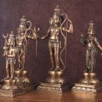 Pure Brass Large Ram Darbar Set | Lord Ram 26" with Divine Family | Premium Temple Grade Collection | 40 kg Handcrafted Sacred Art | Traditional Murti